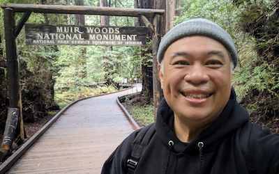 conrad on a hike